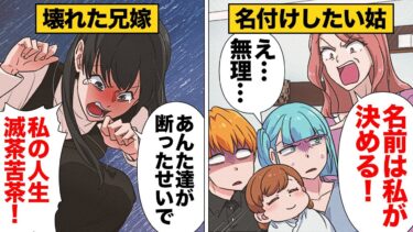 【スカッと】【漫画】子供の名付けを要求する母を断わったら兄嫁が壊れた…【モナ・リザの戯言】