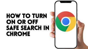 【まんガメ】HOW TO TURN ON OR OFF SAFE SEARCH IN CHROME